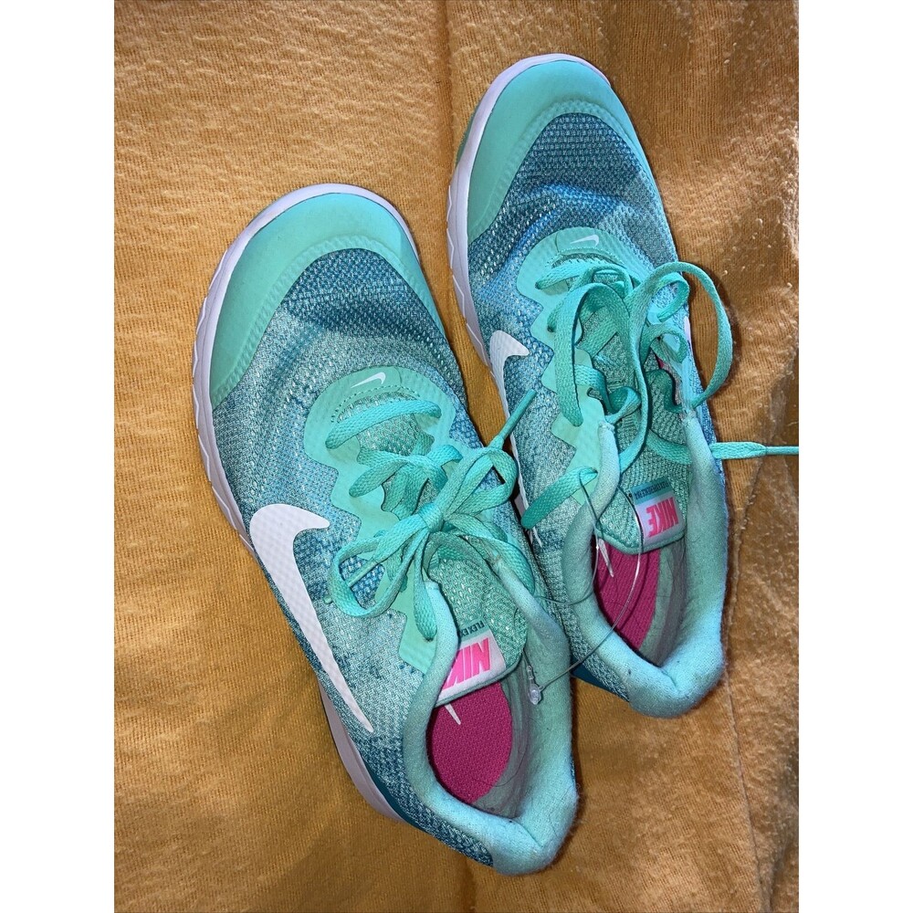 Nike Womens Flex Experience RN 4 749177-400 Aqua Running Shoes Sneakers Size 6